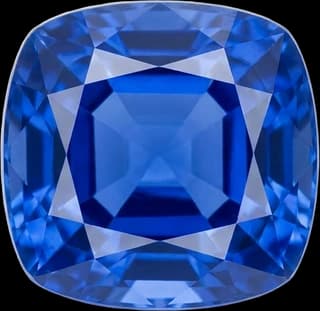 Blue sapphire, cushion cut