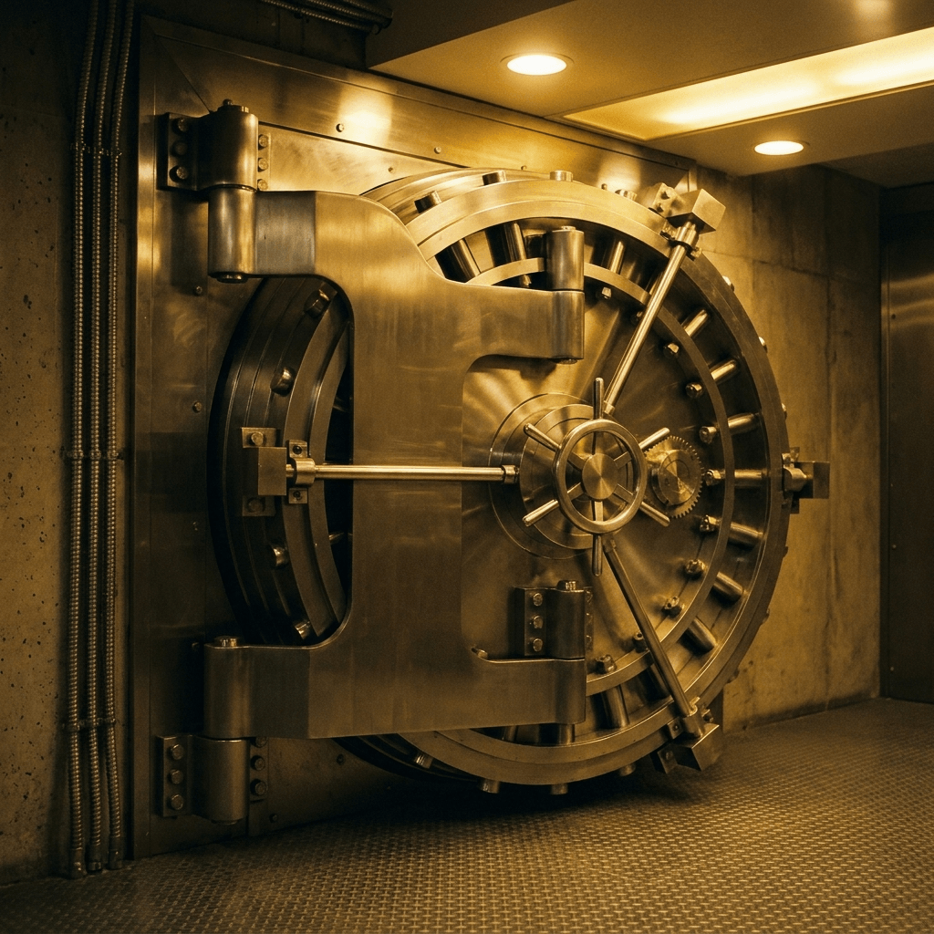 Allocated vault door — Brink's / Malca-Amit, Bangkok free-trade zone